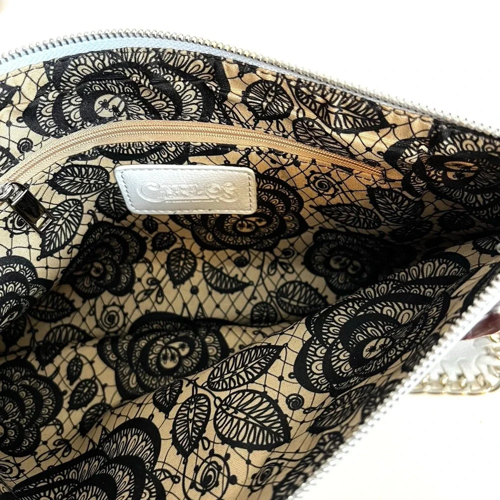 Carlos by Carlos Santana Leather Hand Bag, Clutch,‎ Purse Vintage